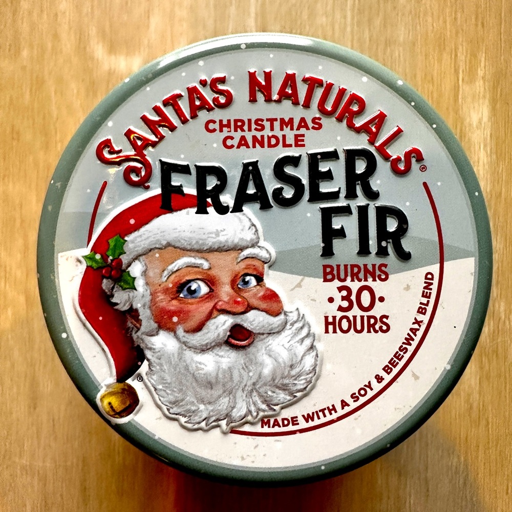 New Fraser Fir essential oil Christmas Tree Candle 30 Hours